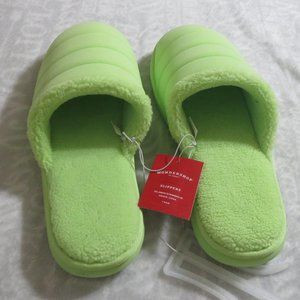 WONDERSHOPSIZE XXL(MEN SIZE 15/WOMEN SIZE 16)INDOOR/OUTDOOR HOUSE SLIPPERS/GREEN